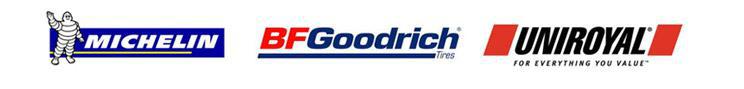 We carry products from Michelin®, BFGoodrich®, and Uniroyal®.